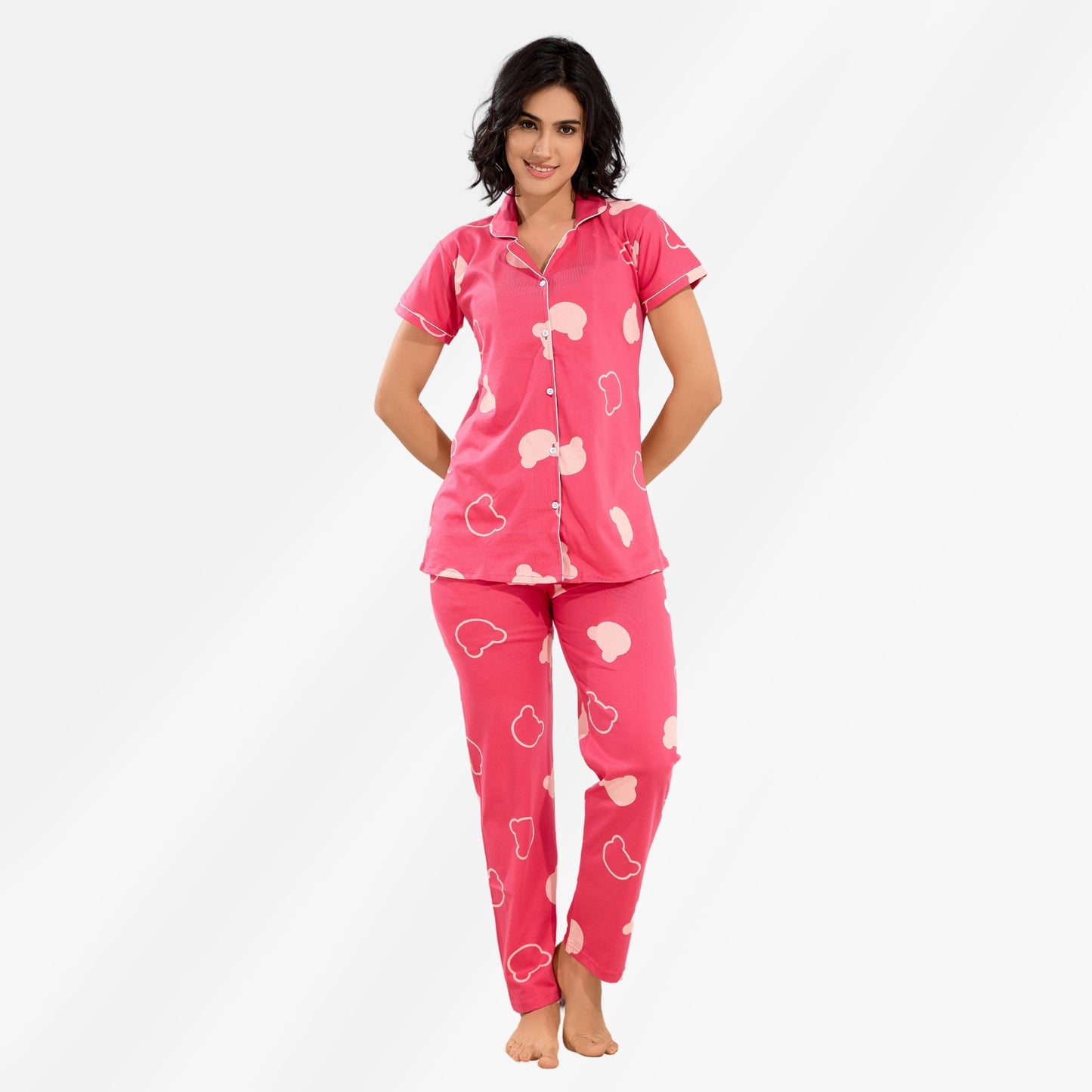 Printed Full Length Night Gown
