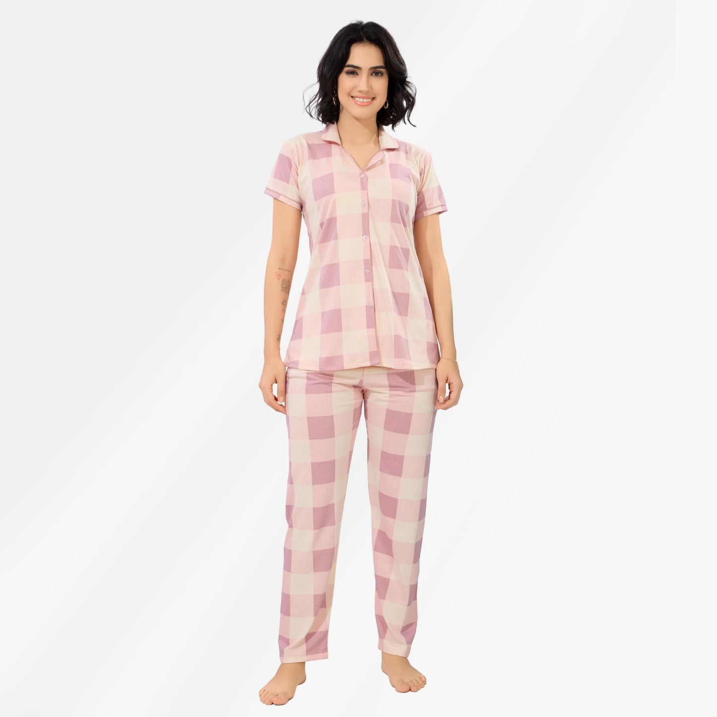 Printed Full Length Night Gown