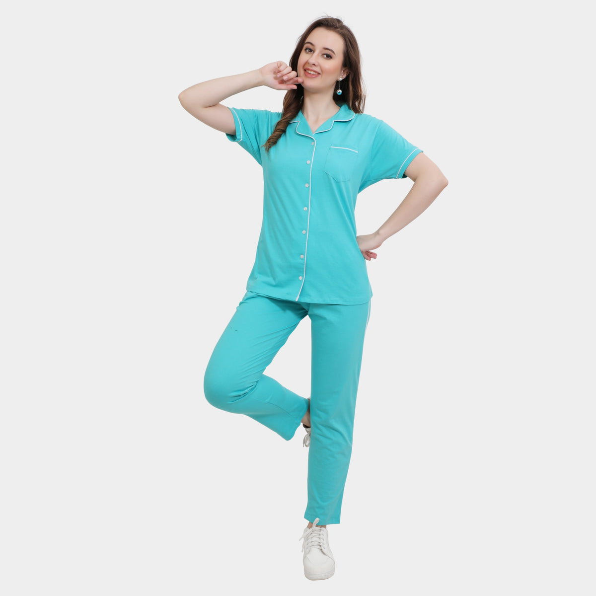 Plain Full Length Night Gown