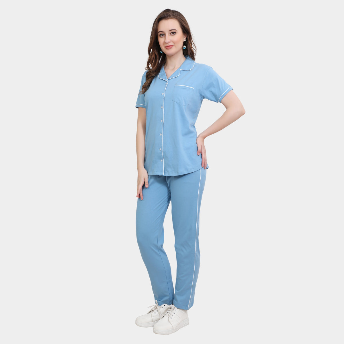 Plain Full Length Night Gown