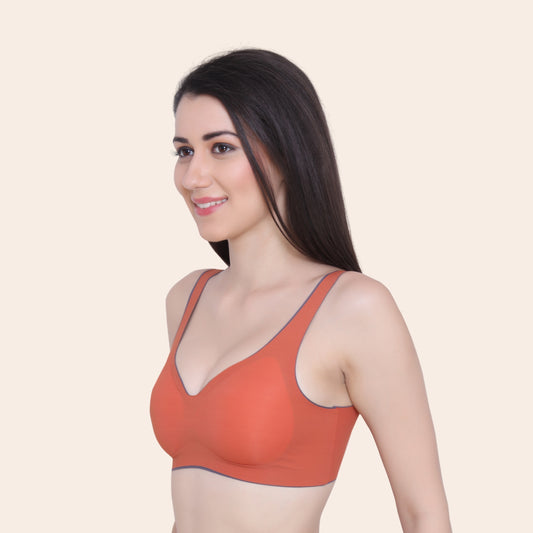 Women's Latex Lightly Padded Wire Free Sports Bra