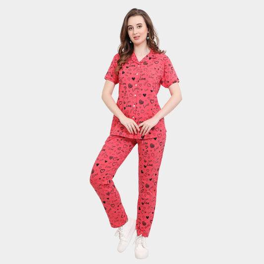 Printed Full Length Night Gown