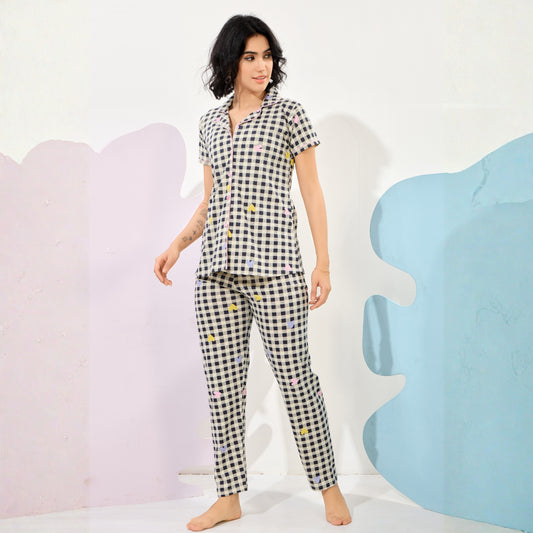 Printed Full Length Night Gown