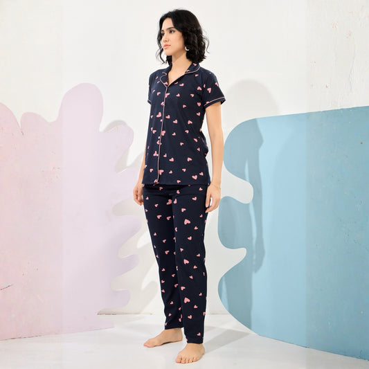 Printed Full Length Night Gown