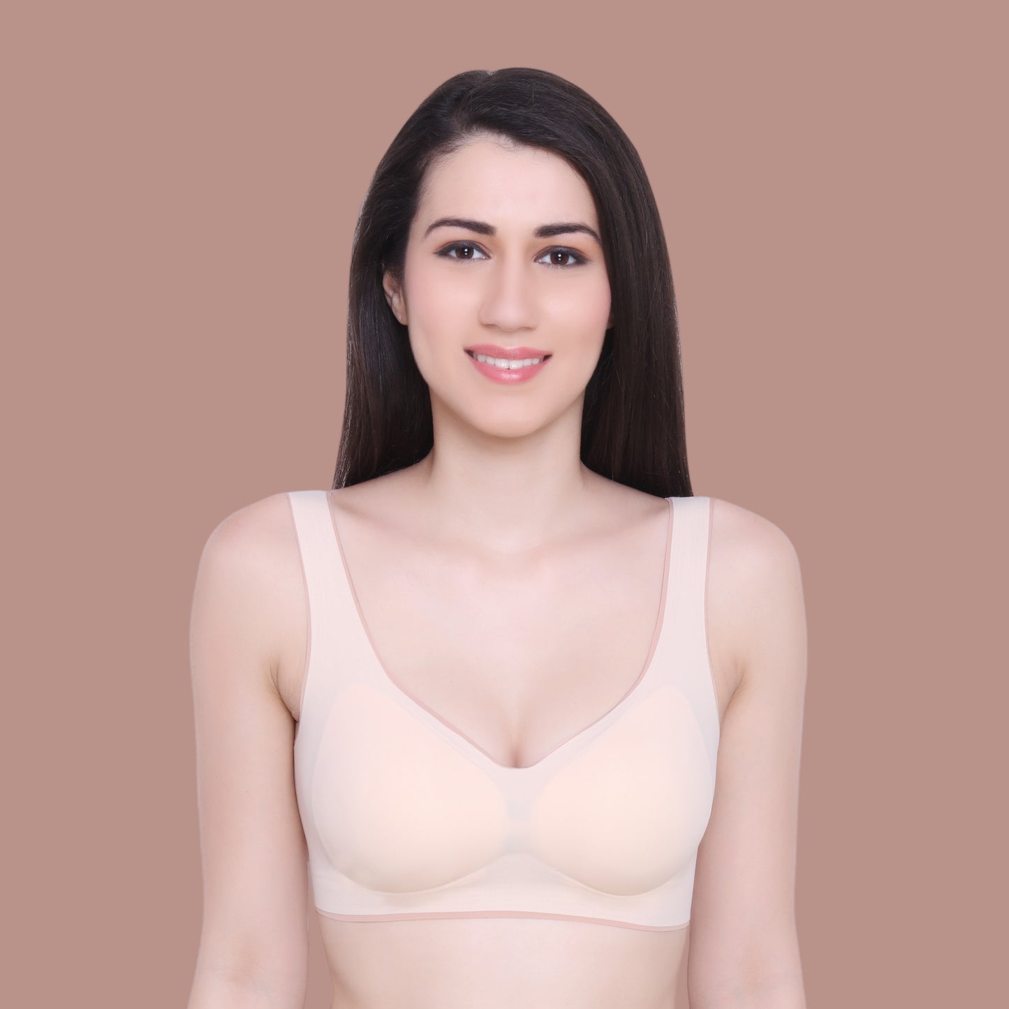 Women's Latex Lightly Padded Wire Free Sports Bra