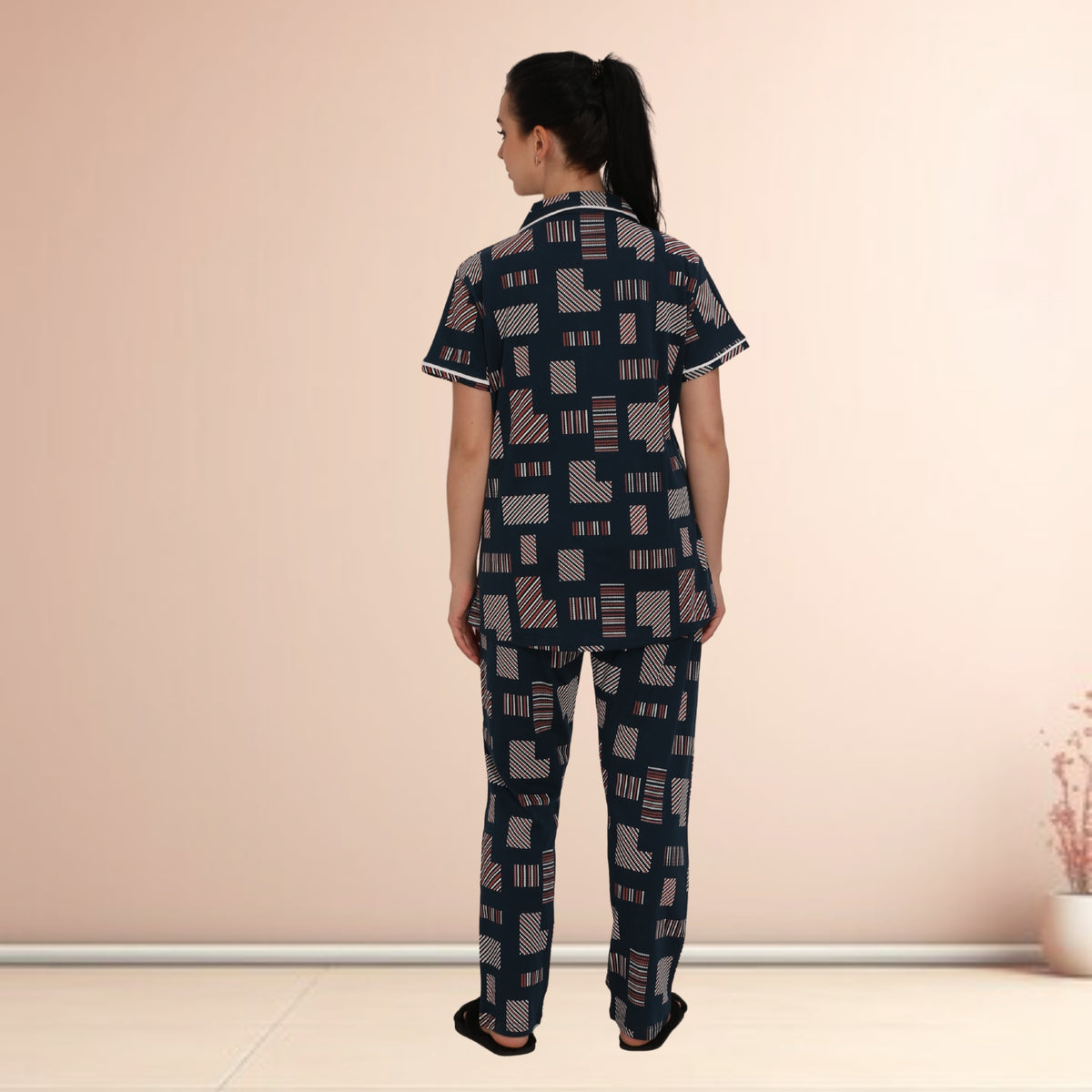 Printed Full Length Night Gown