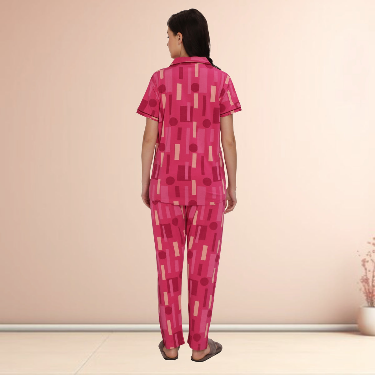 Printed Full Length Night Gown