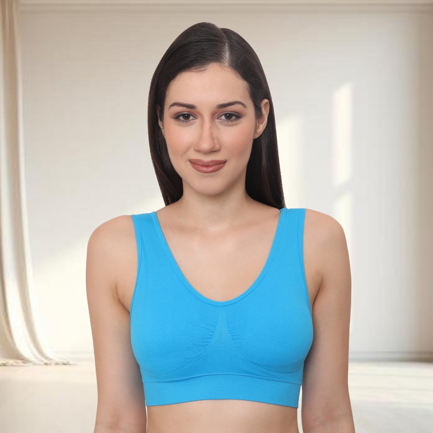Seamless Stretchy Low Impact Yoga Workout Bra