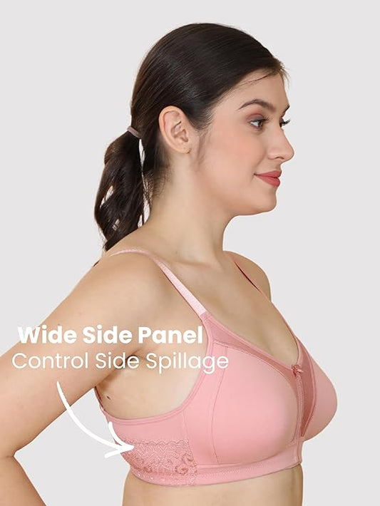 Minimizer Everyday Bra-Pack of 2 Bra(SOFT PINK-LILAC)