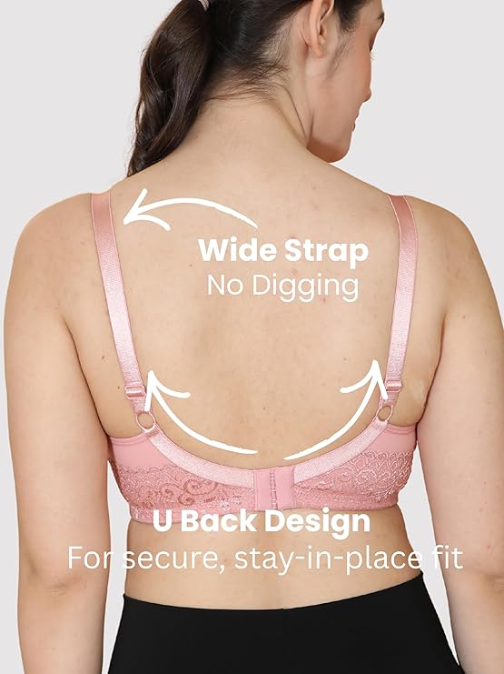 Minimizer Everyday Bra-Pack of 2 Bra(BEIGE-SOFT PINK)