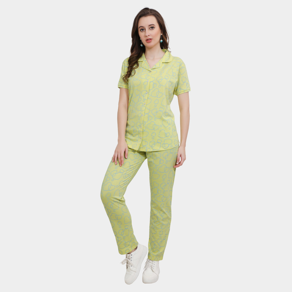 Printed Full Length Night Gown