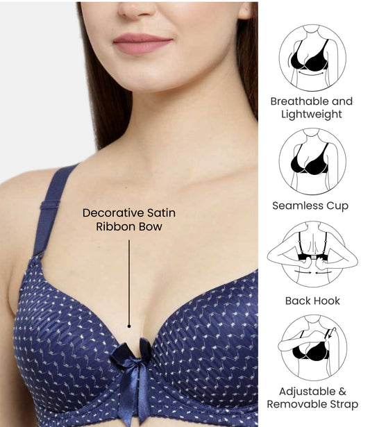 Women's Lace Padded Underwire Push Up Bra