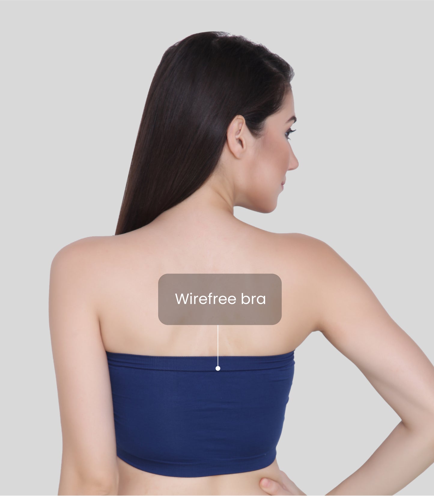 Everyday Wear Padded Tube Bra Wire Free Stretchable Strapless Bandeau Bras