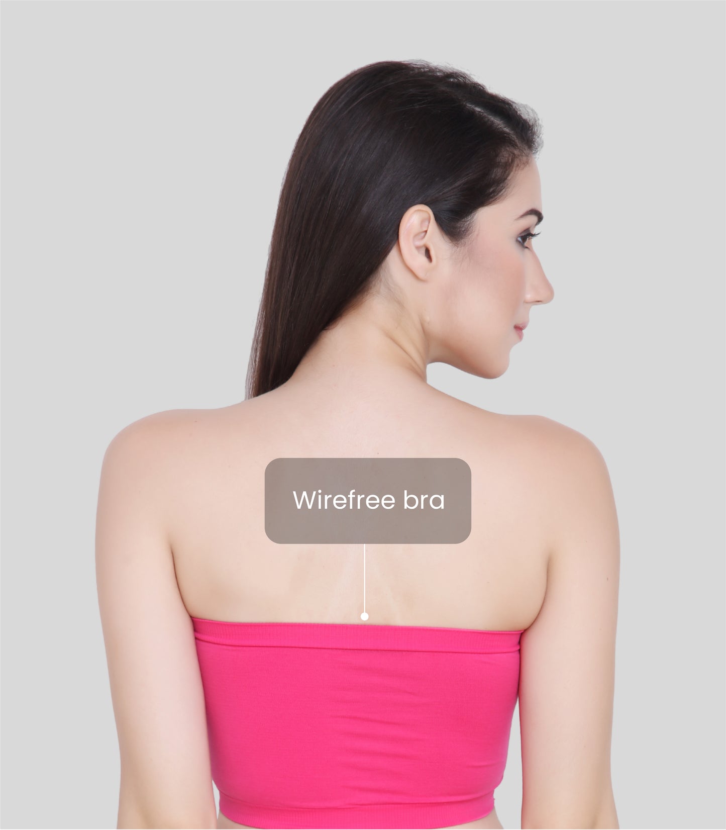 Everyday Wear Padded Tube Bra Wire Free Stretchable Strapless Bandeau Bras