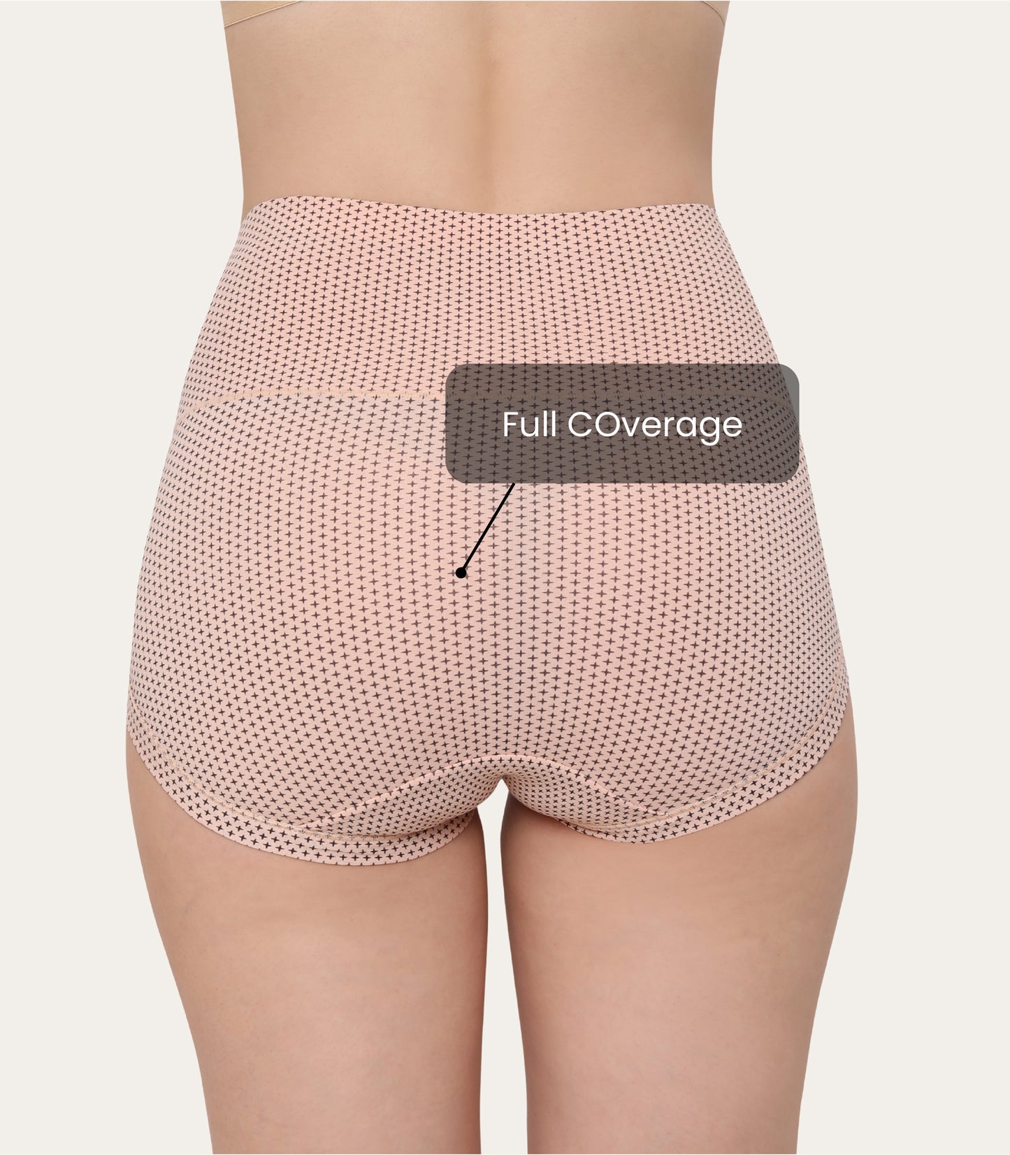 Cotton Spandex Tummy Control High Waist Panties