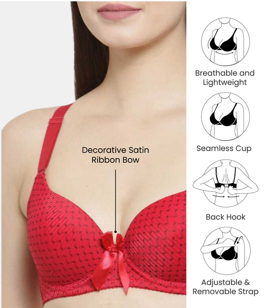 Women's Lace Padded Underwire Push Up Bra