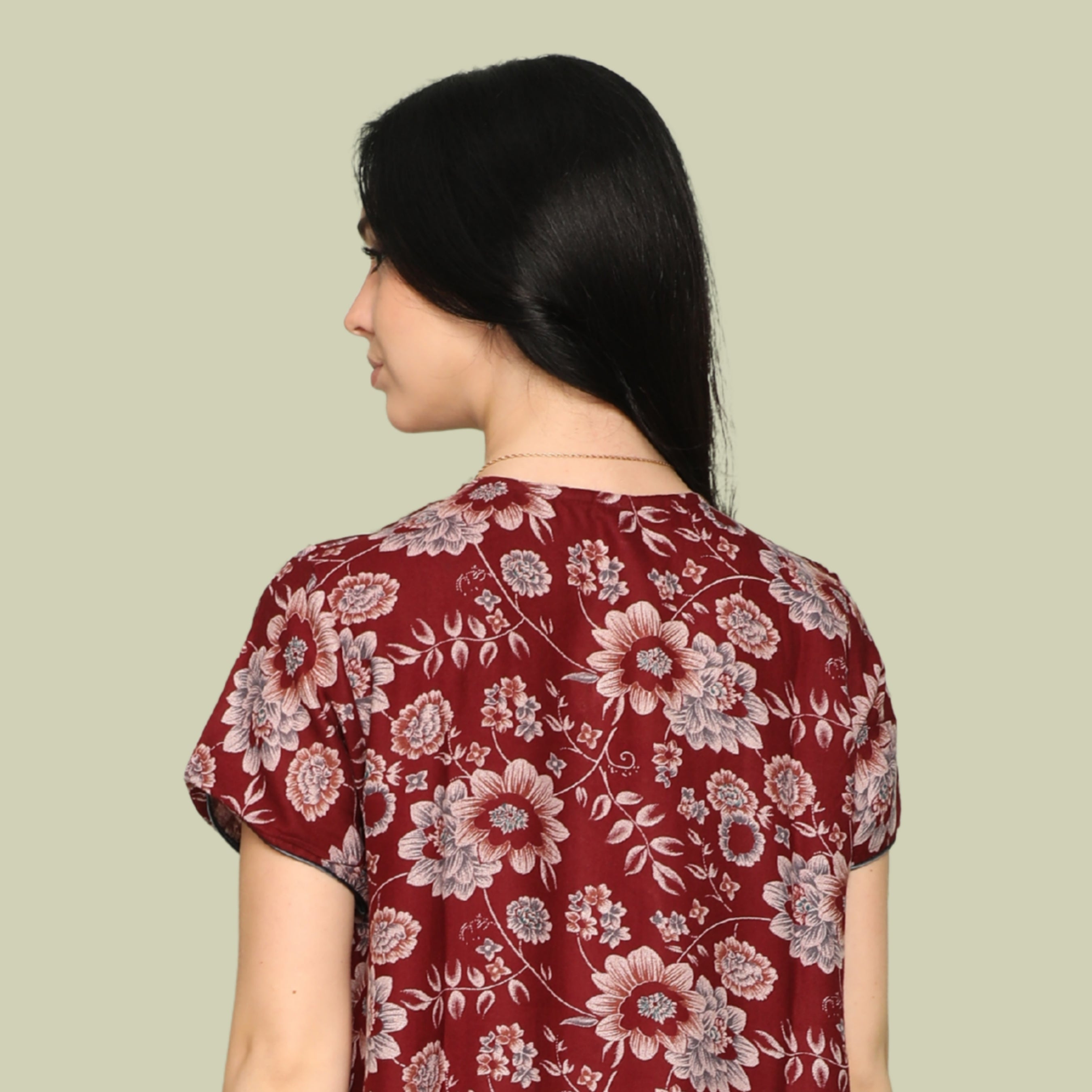 Printed Full-Length Night Gown