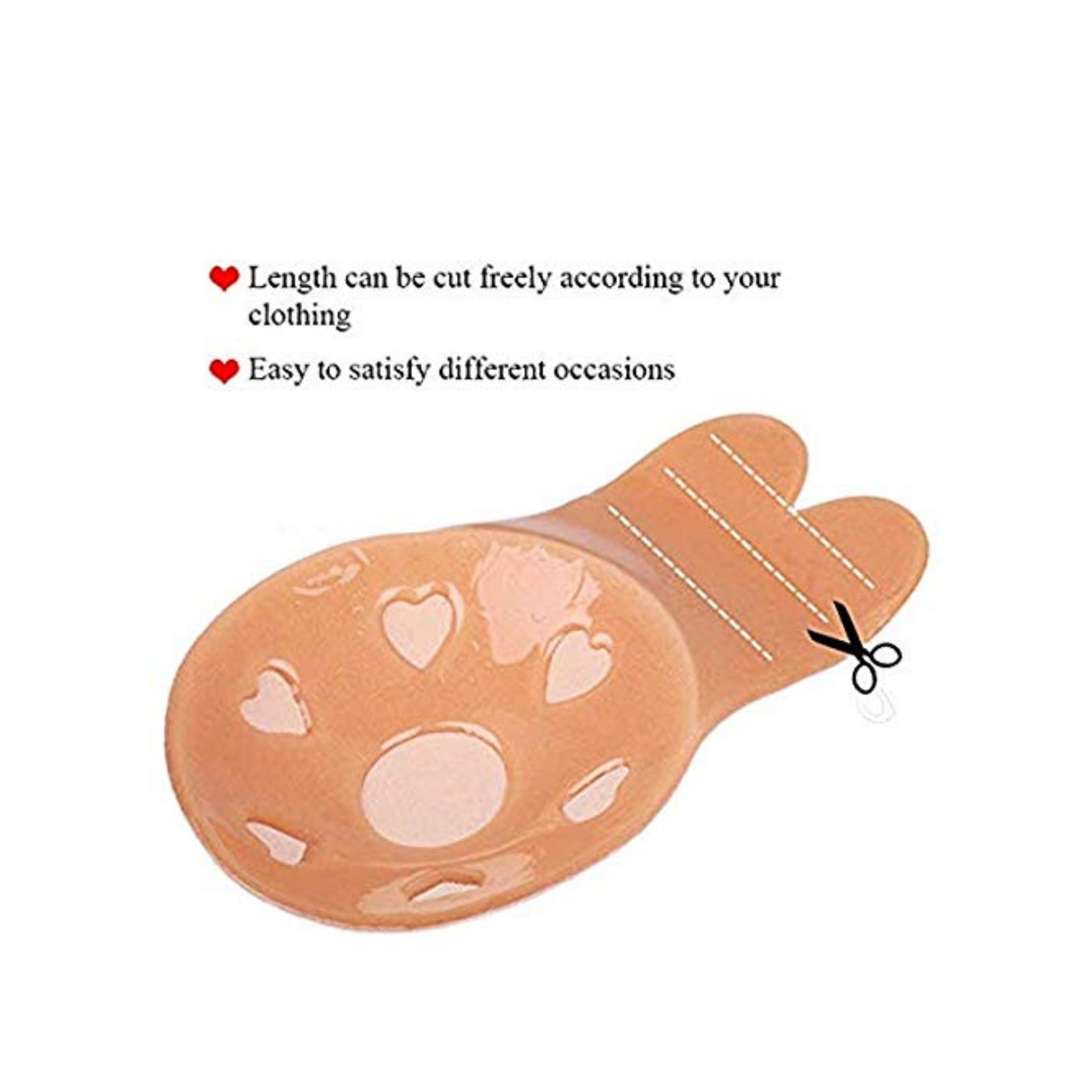 Reusable Thin Silicone Push Up Nipple Cover, Invisible Adhesive Bra