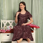 Printed Full-Length Night Gown