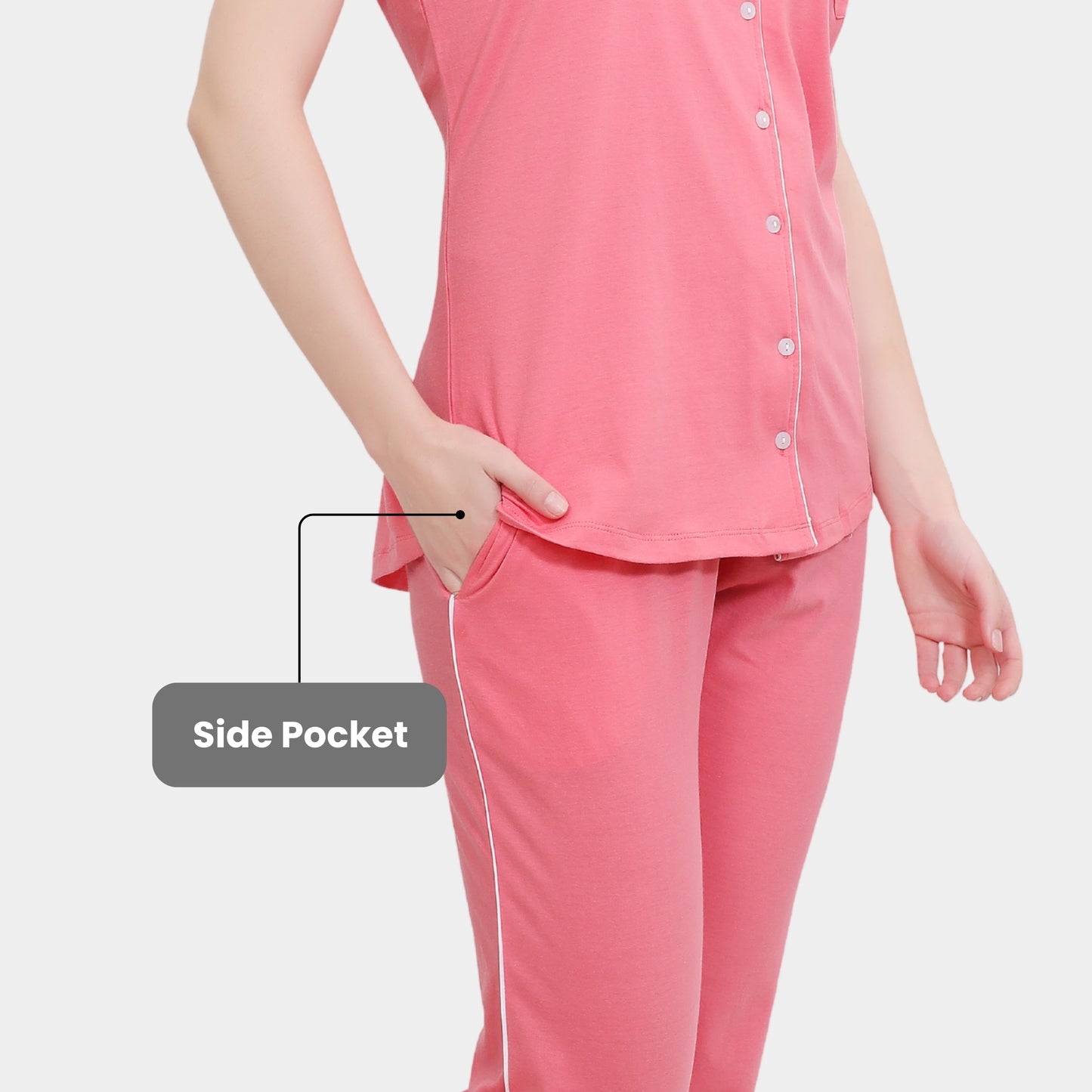 Plain Full Length Night Gown