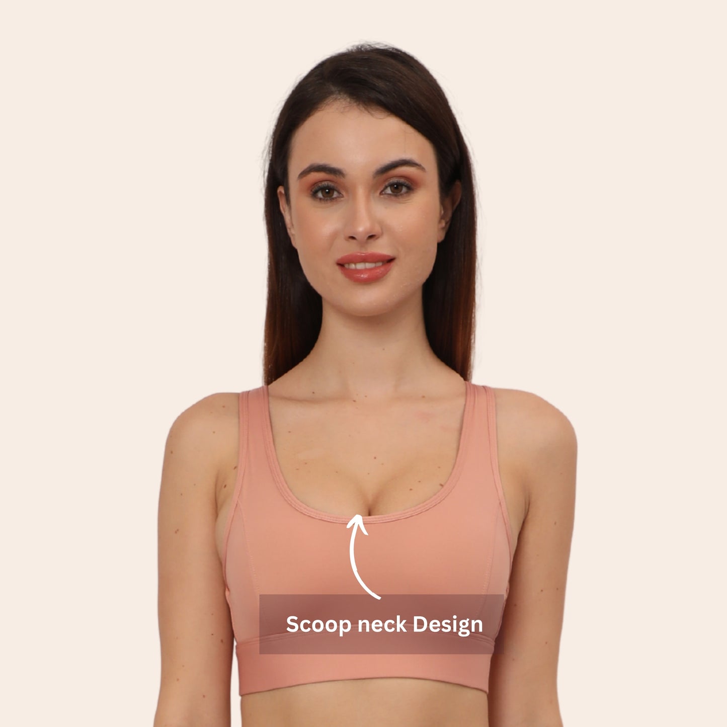 Full Coverage, Non-Wired, Seamless, Stretchable & Support Activewear for Women