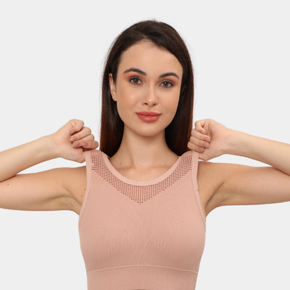High Support Padded Wireless Sports Bra