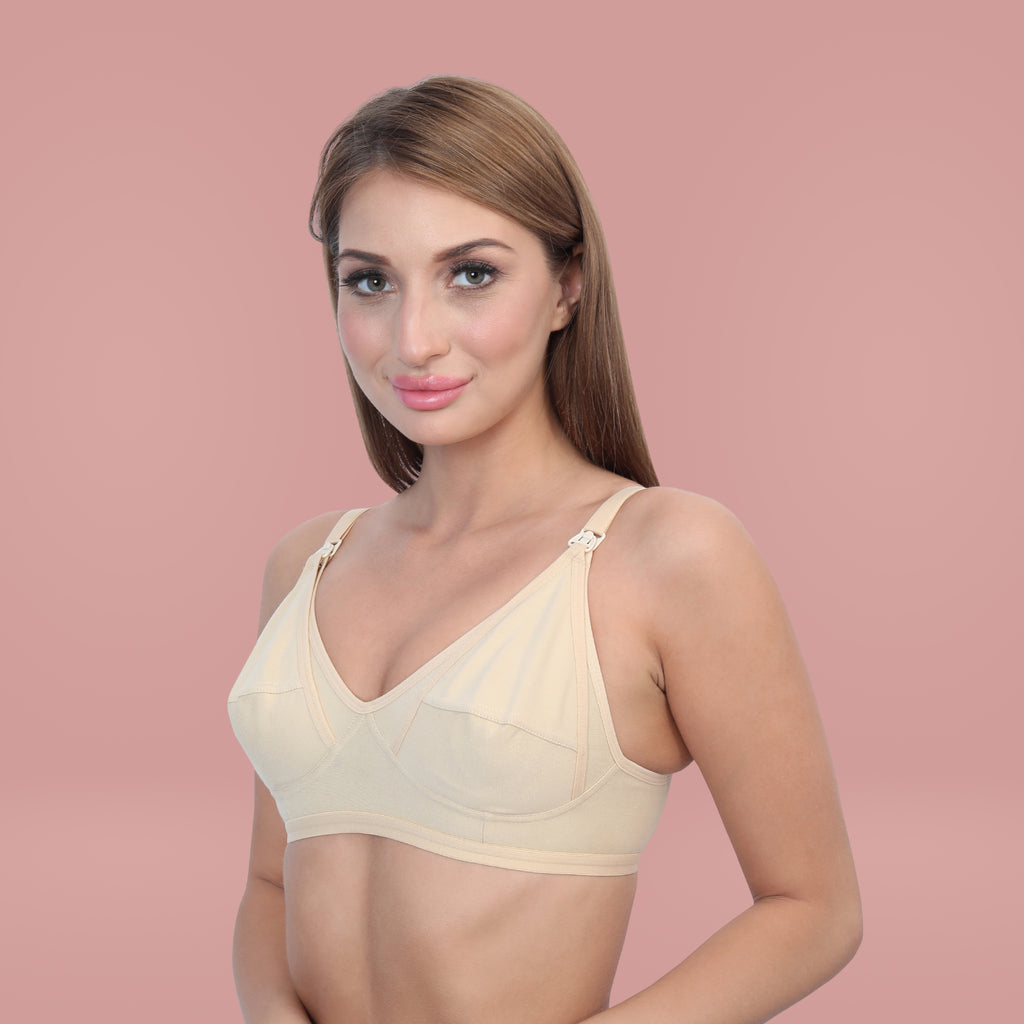 Cotton Non Padded Non Wired Full Coverage Maternity Bra