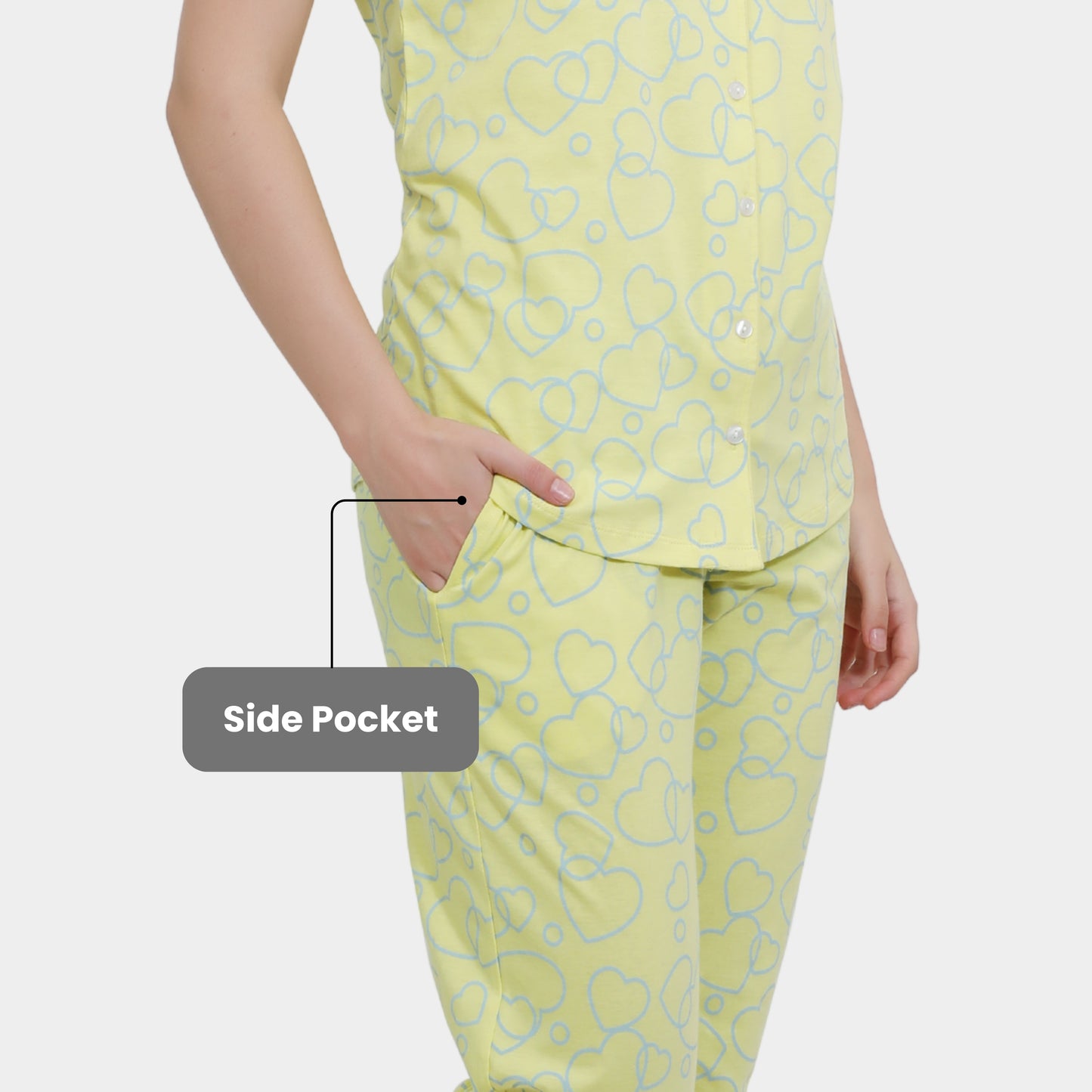 Printed Full Length Night Gown