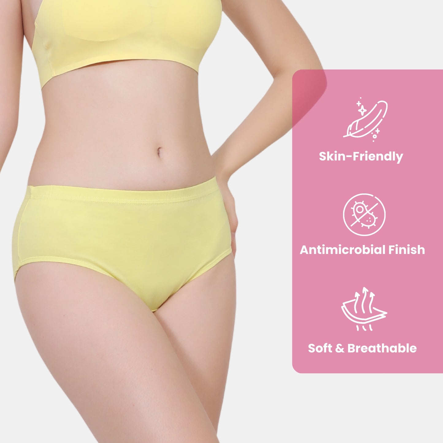 Soft Stretchable Concealed Waistband Everyday Panty
