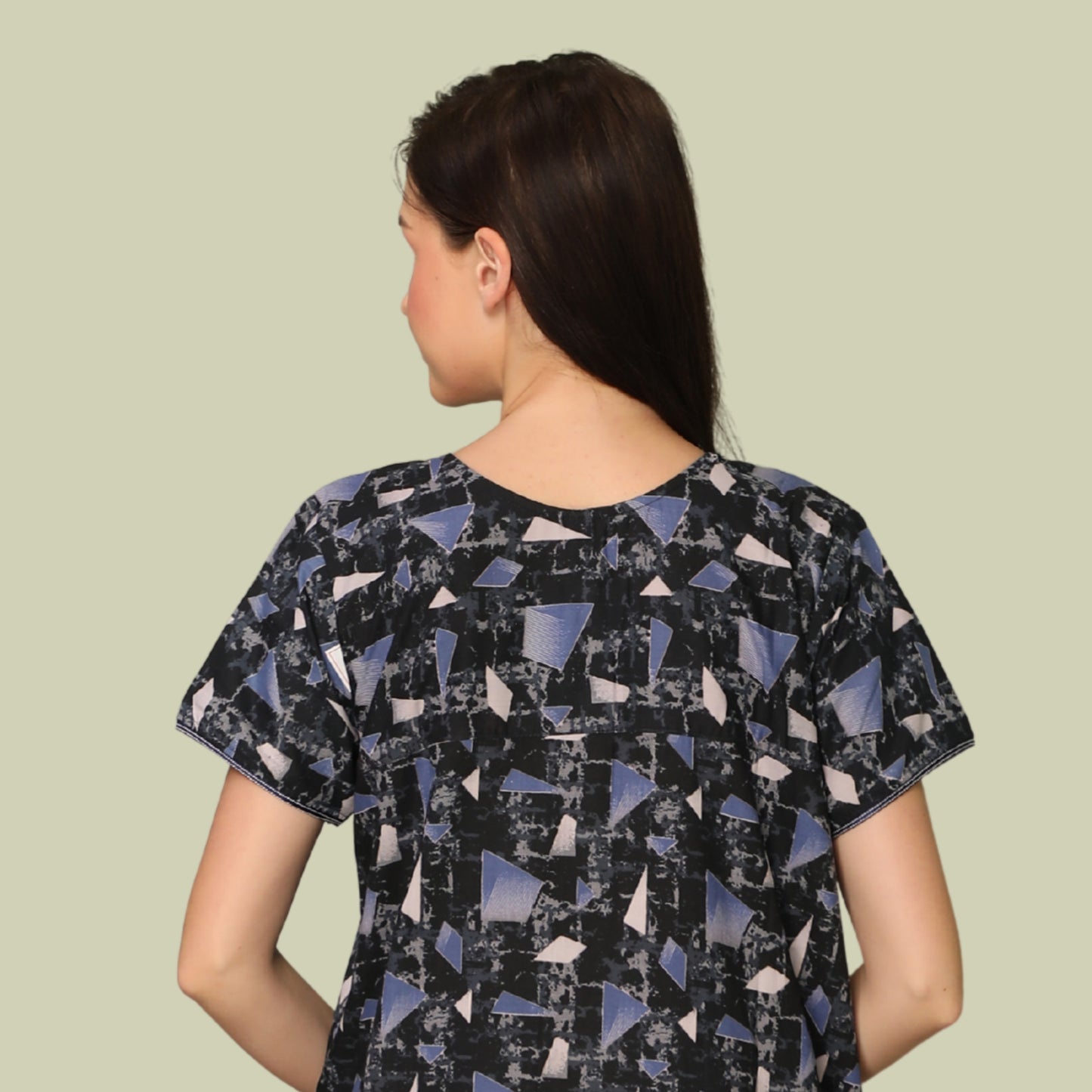 Printed Full Length Night Gown