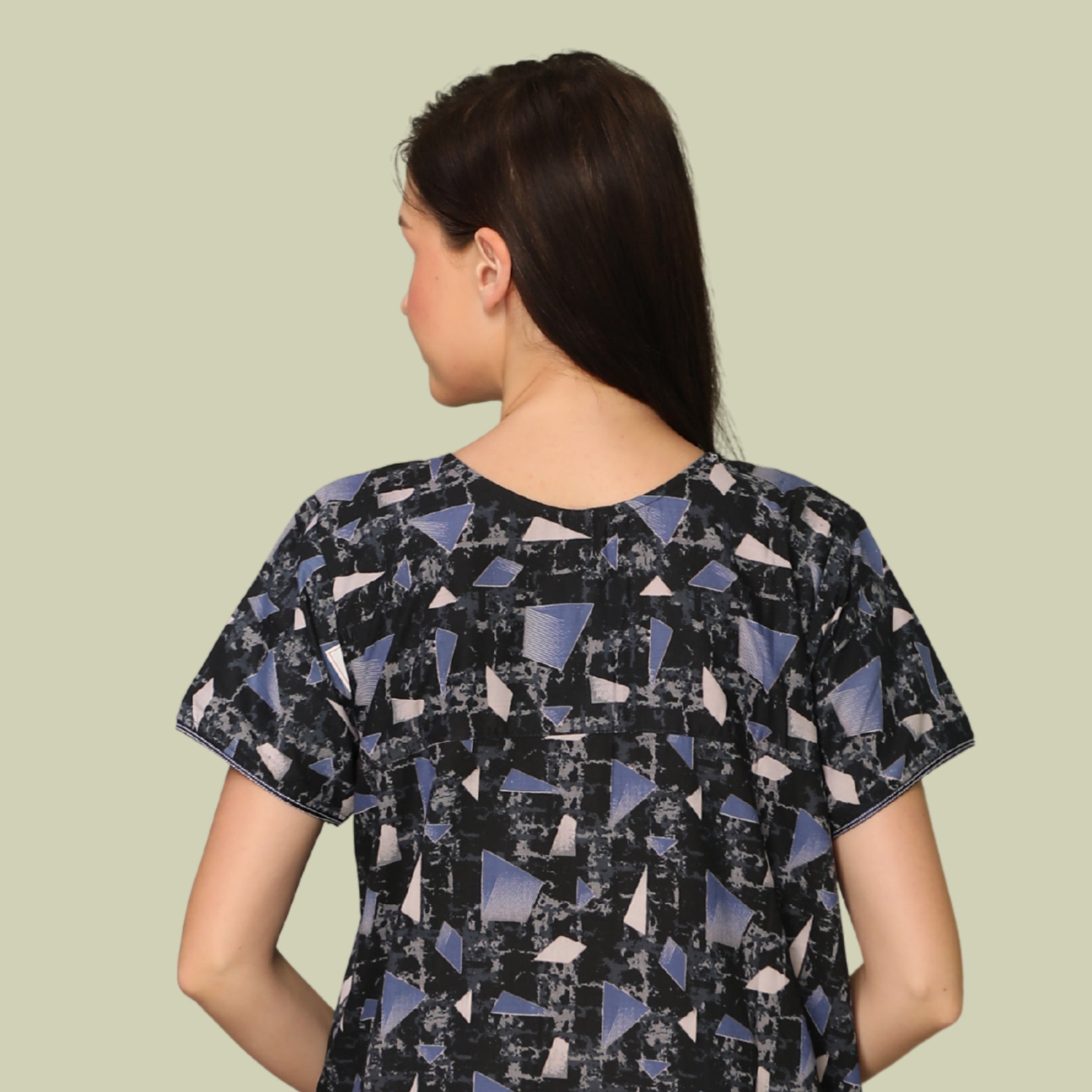 Printed Full Length Night Gown