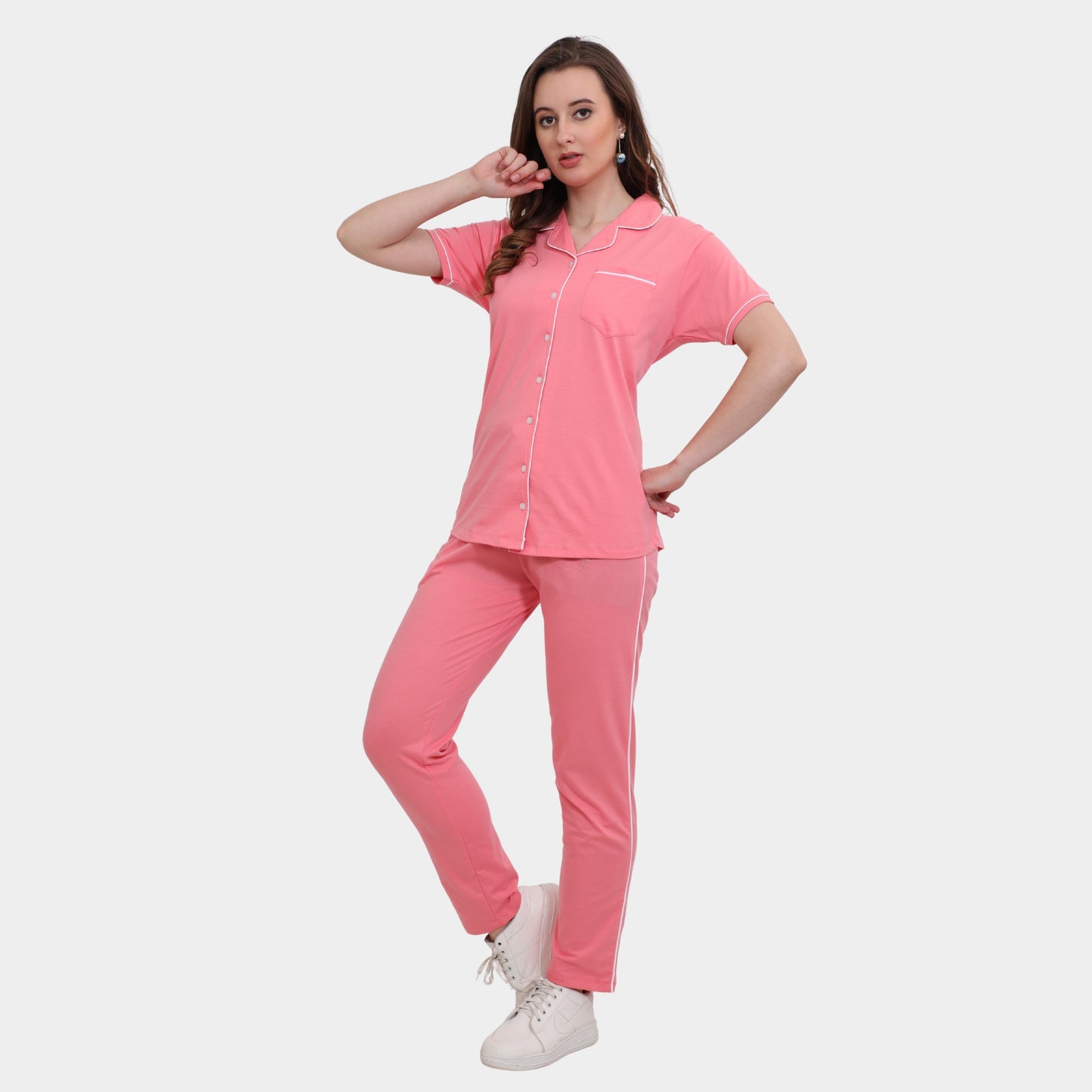 Plain Full Length Night Gown