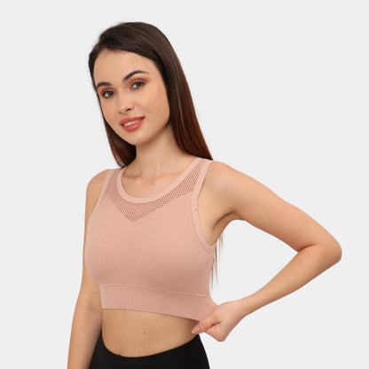 High Support Padded Wireless Sports Bra