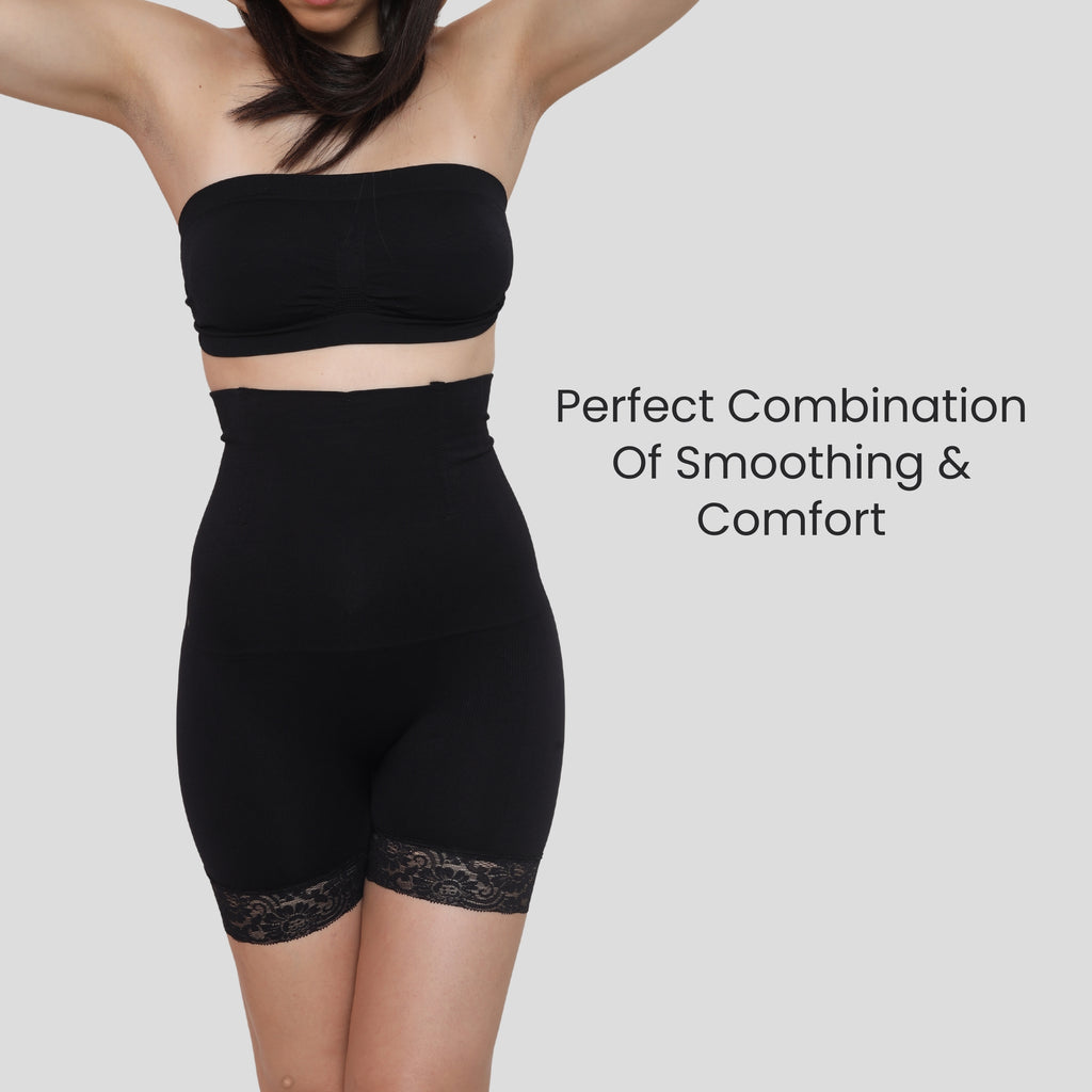High Waist Tummy Control Shapewear With Lace