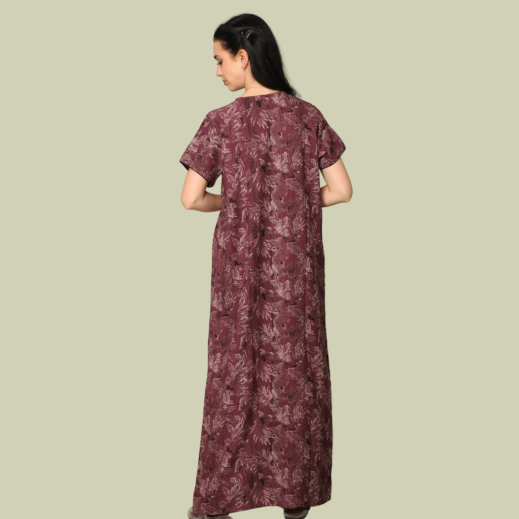 Printed Full-Length Night Gown