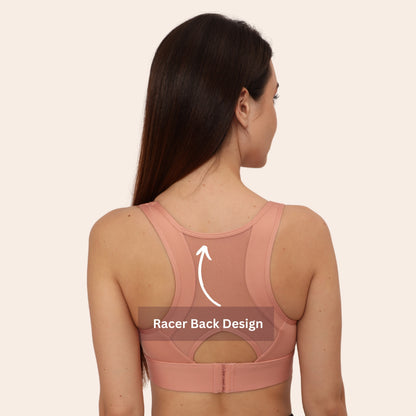 Full Coverage, Non-Wired, Seamless, Stretchable & Support Activewear for Women