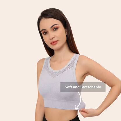 High Support Padded Wireless Sports Bra