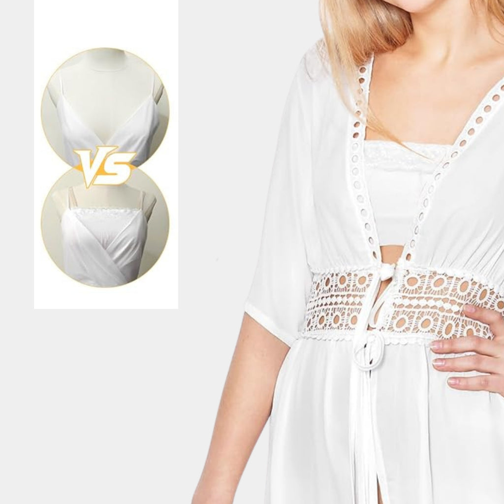 Deep Neck Cleavage Cover Up Inner Cami Secret Slip