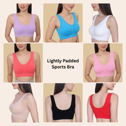 Seamless Stretchy Low Impact Yoga Workout Bra