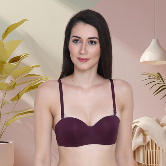 Nylon Spandex, Padded, Underwired, Push Up Bra for Women