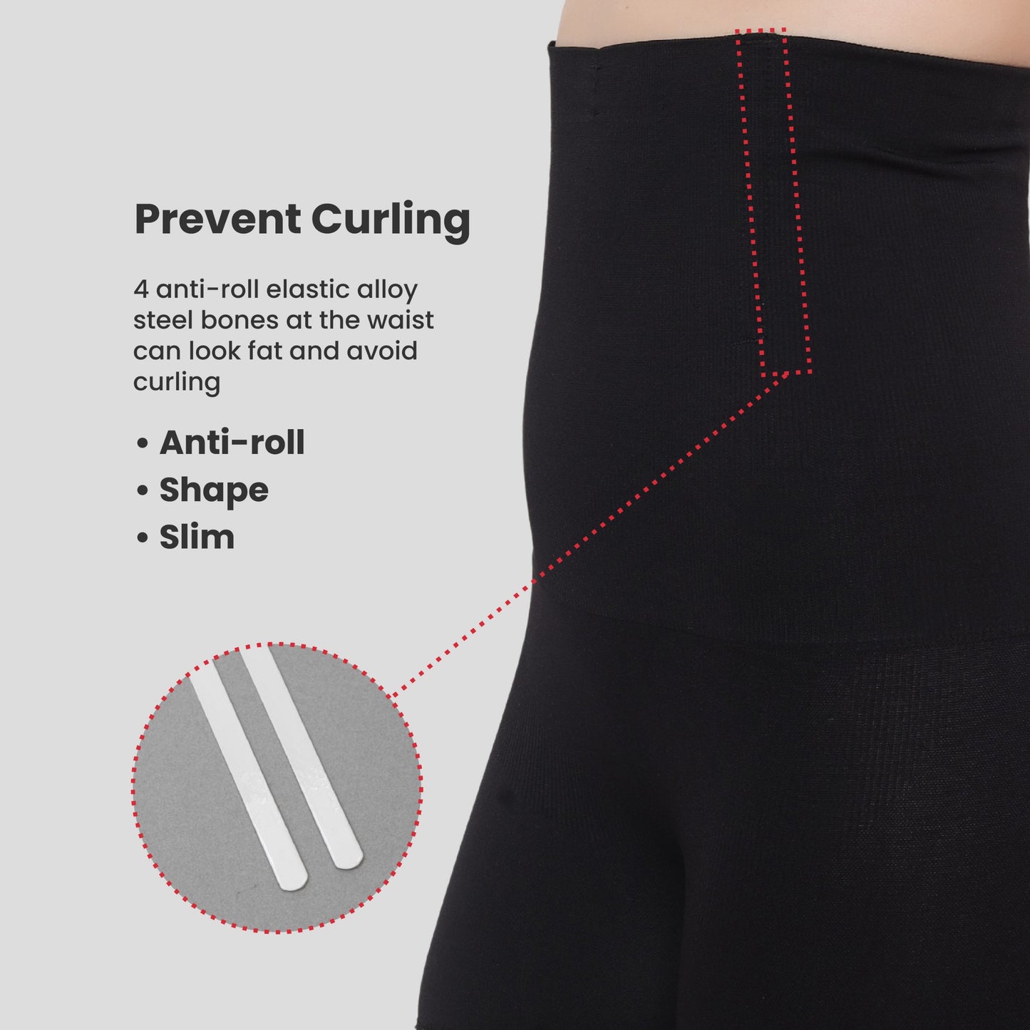 High Waist Tummy Control Shapewear With Lace