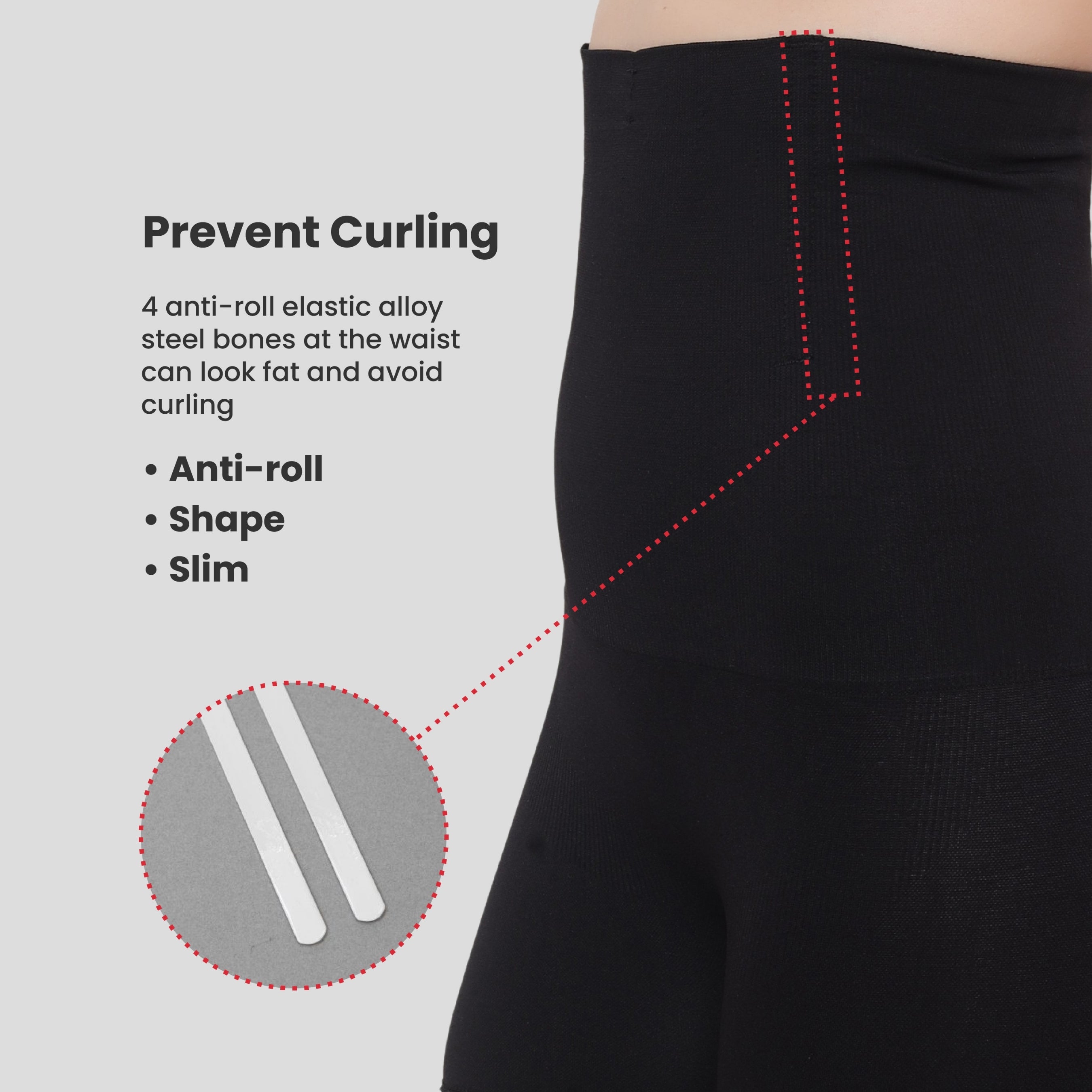 High Waist Tummy Control Shapewear With Lace