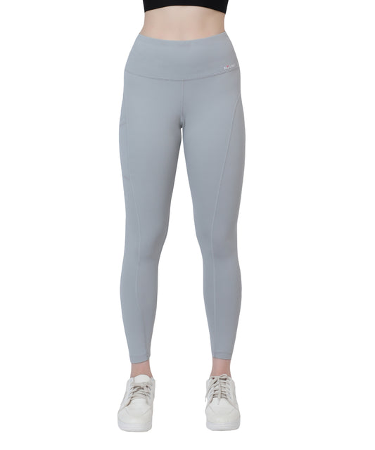 Glamoras Women’s Polyester Spandex High Waist Gym Leggings with Side Pocket, 4-Way Stretch, Squat-Proof, Moisture-Wicking Yoga Pants, Workout Tights for Running, Gym, Fitness, Training, Yoga & Activewear