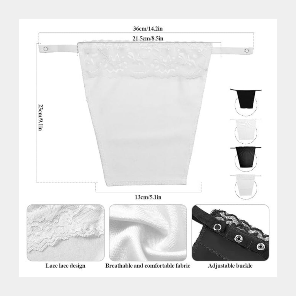 Deep Neck Cleavage Cover Up Inner Cami Secret Slip