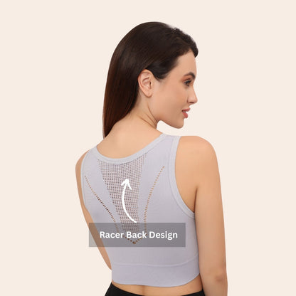 High Support Padded Wireless Sports Bra