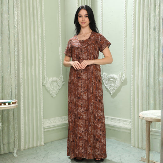 Printed Full-Length Night Gown