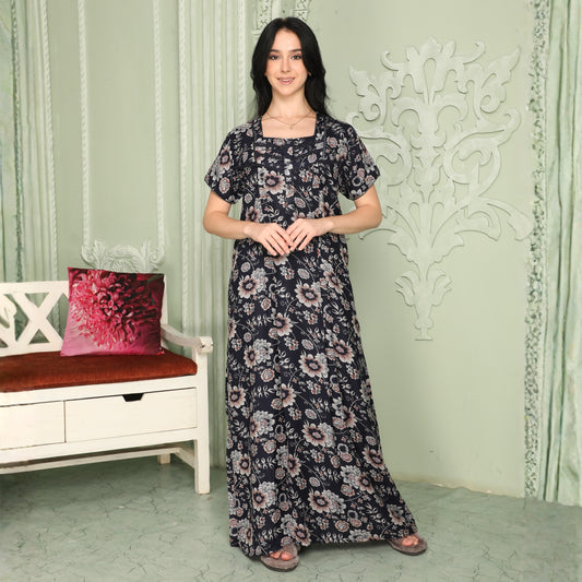 Printed Full-Length Night Gown