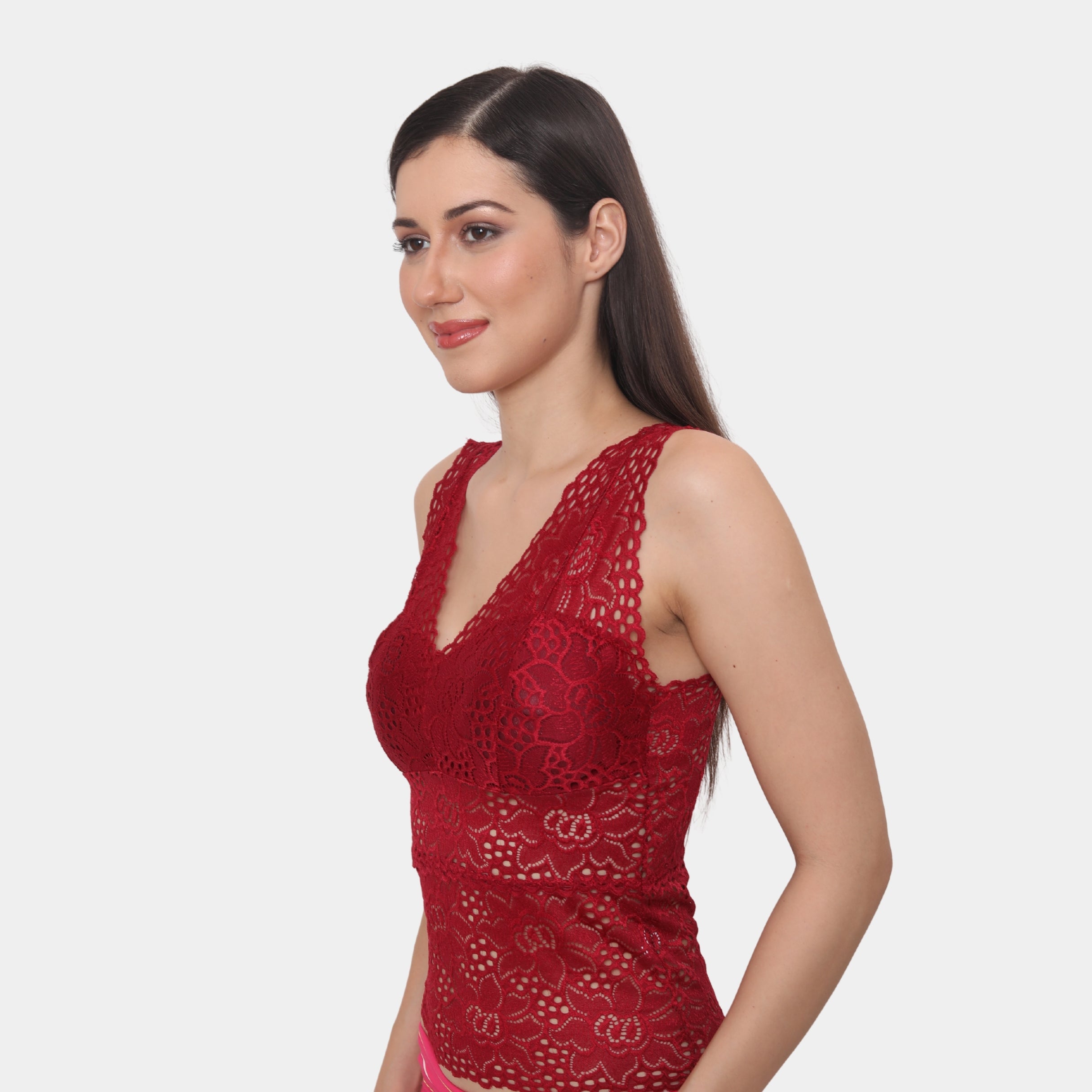 Padded Floral Lace Camisole