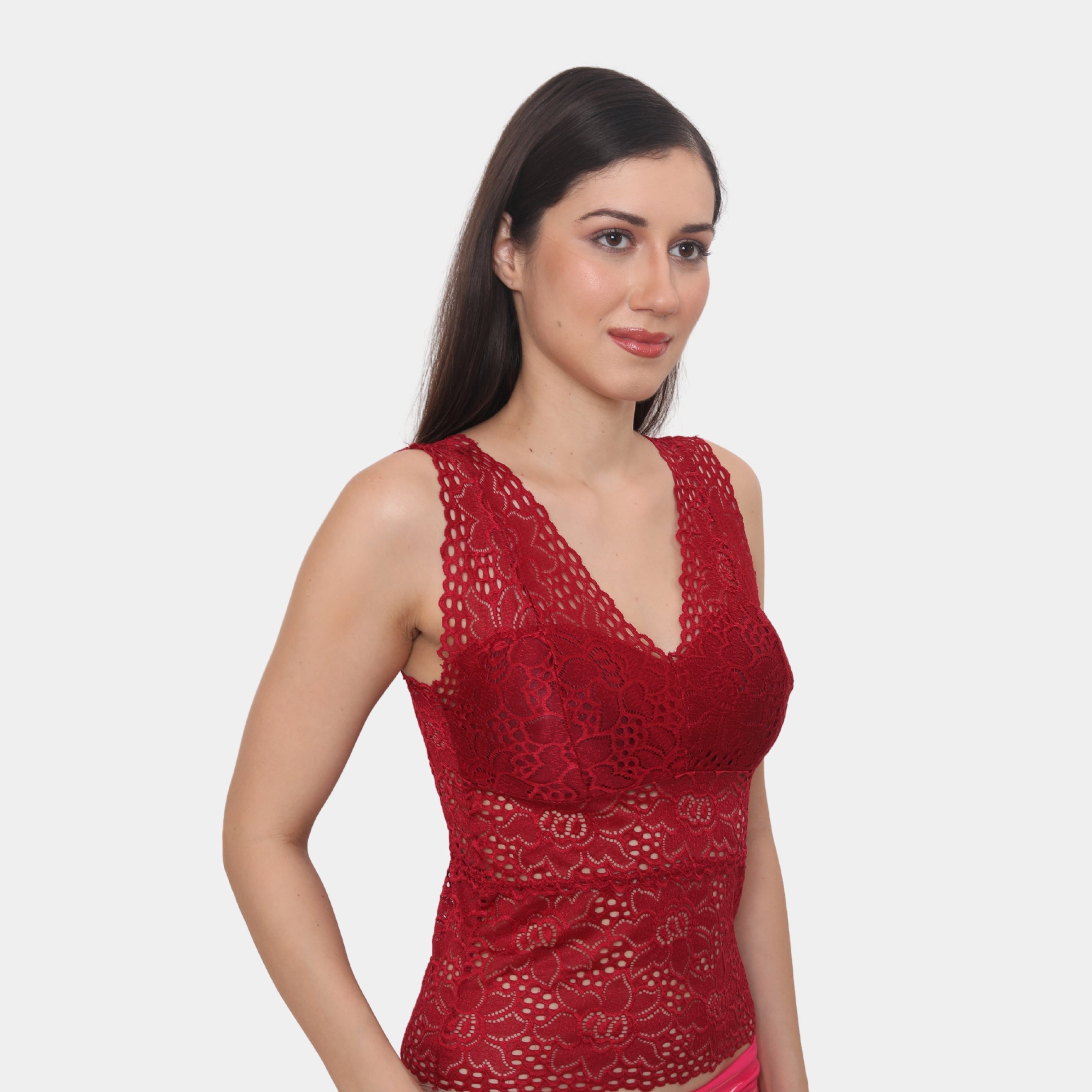 Padded Floral Lace Camisole