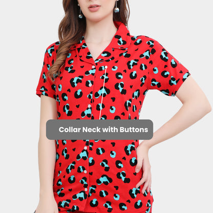 Printed Full Length Night Gown